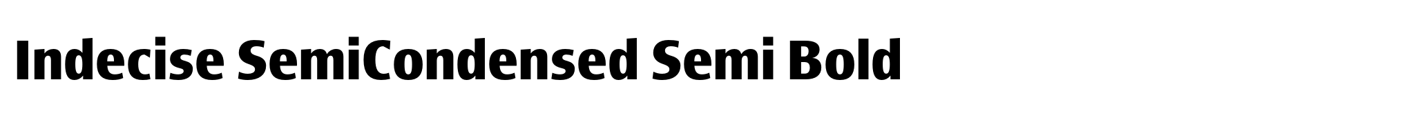 Indecise SemiCondensed Semi Bold image